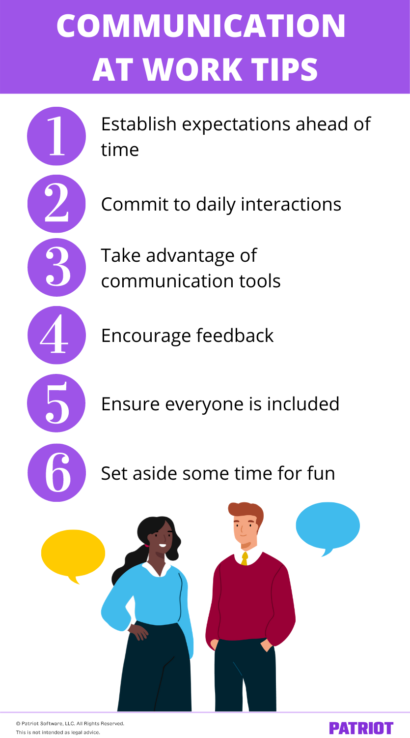 communication at work tips