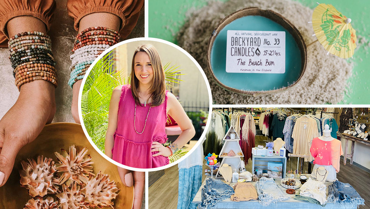 基于密西西比的热带嫉妒产品的拼贴画